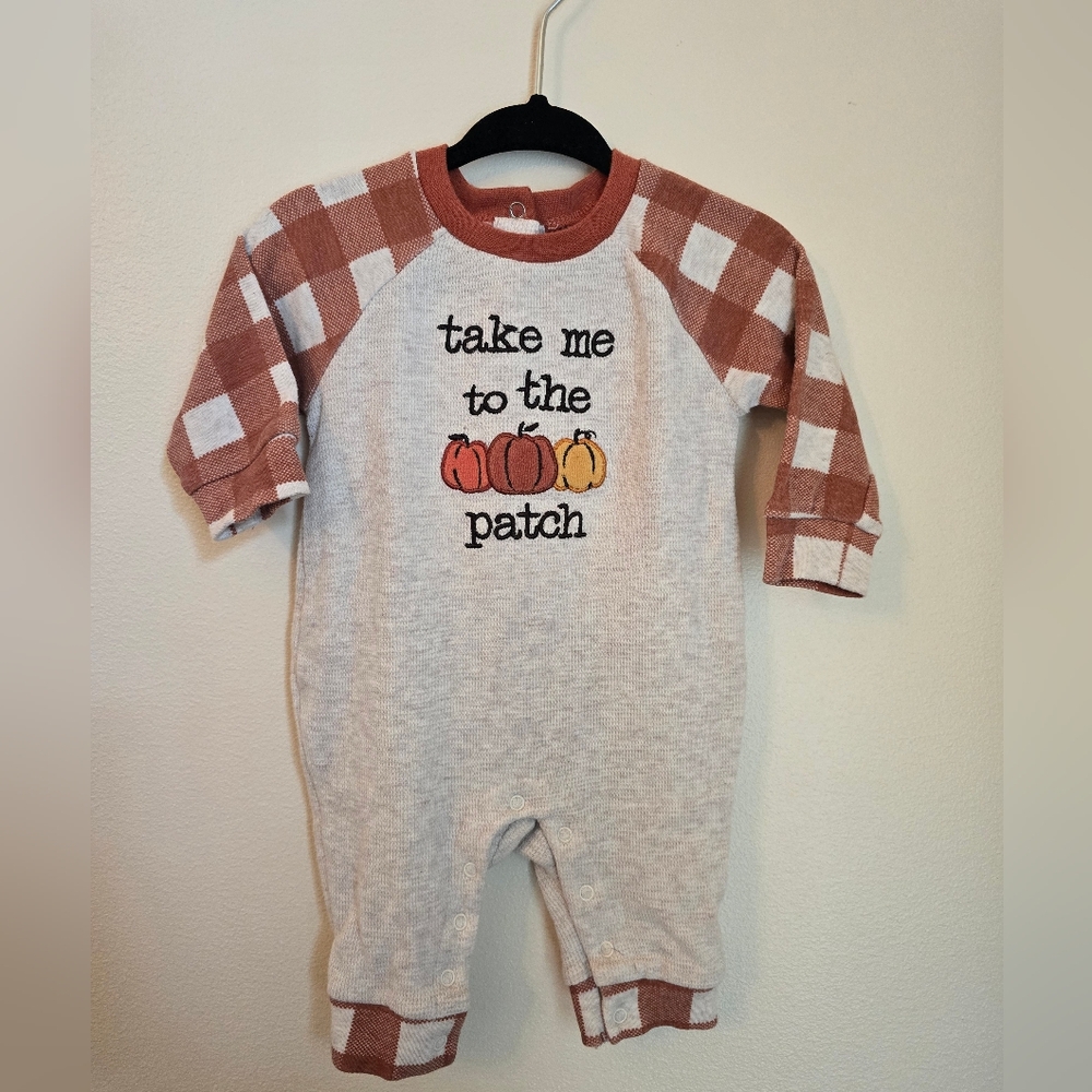 0-3m Fall One-piece outfit, Take me to the Pumpkin Patch!